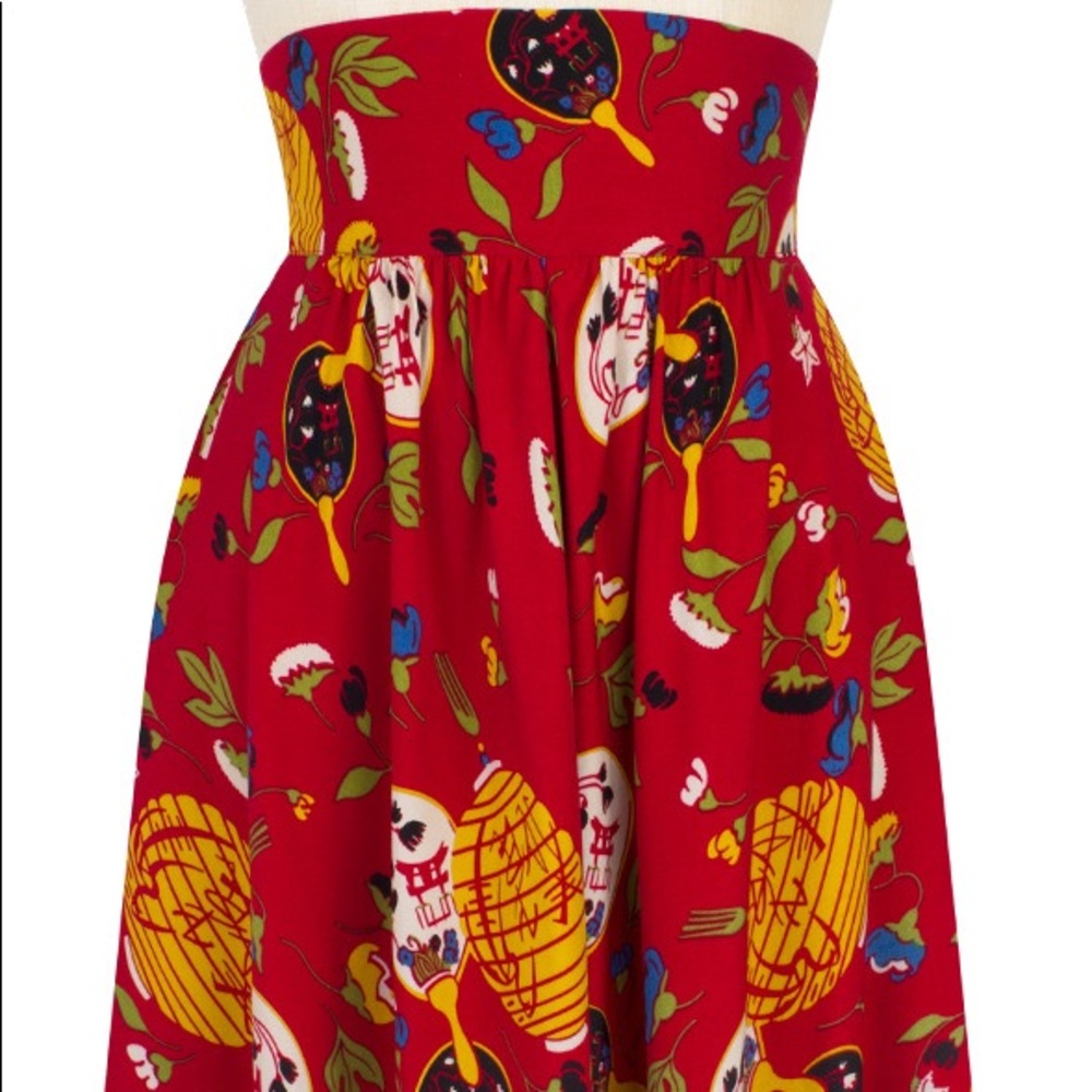 Trashy Diva red Diva Holiday 1940s skirt